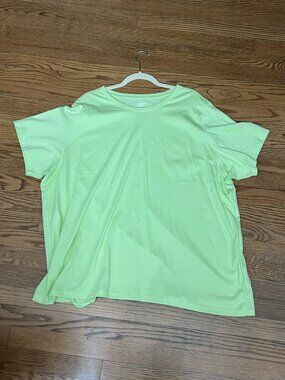 Lands’ End Women’s 3X (24W–26W) Light Green Short Sleeve Tee
